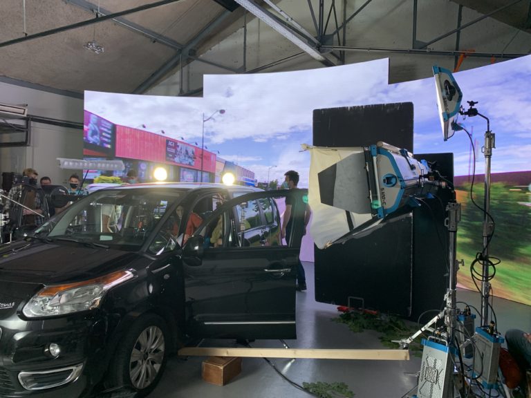 studio led rambuteau tournage flunch rolling voiture studio