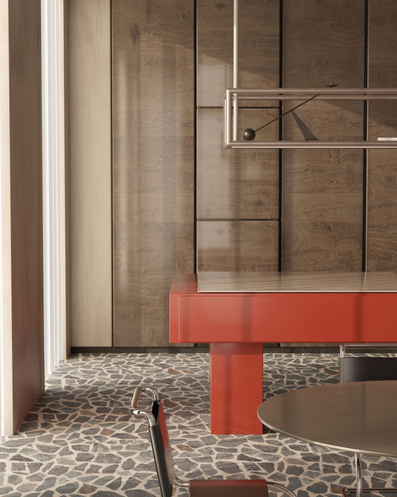 enivronnement 3d vph joanna nowak projet kitchen island