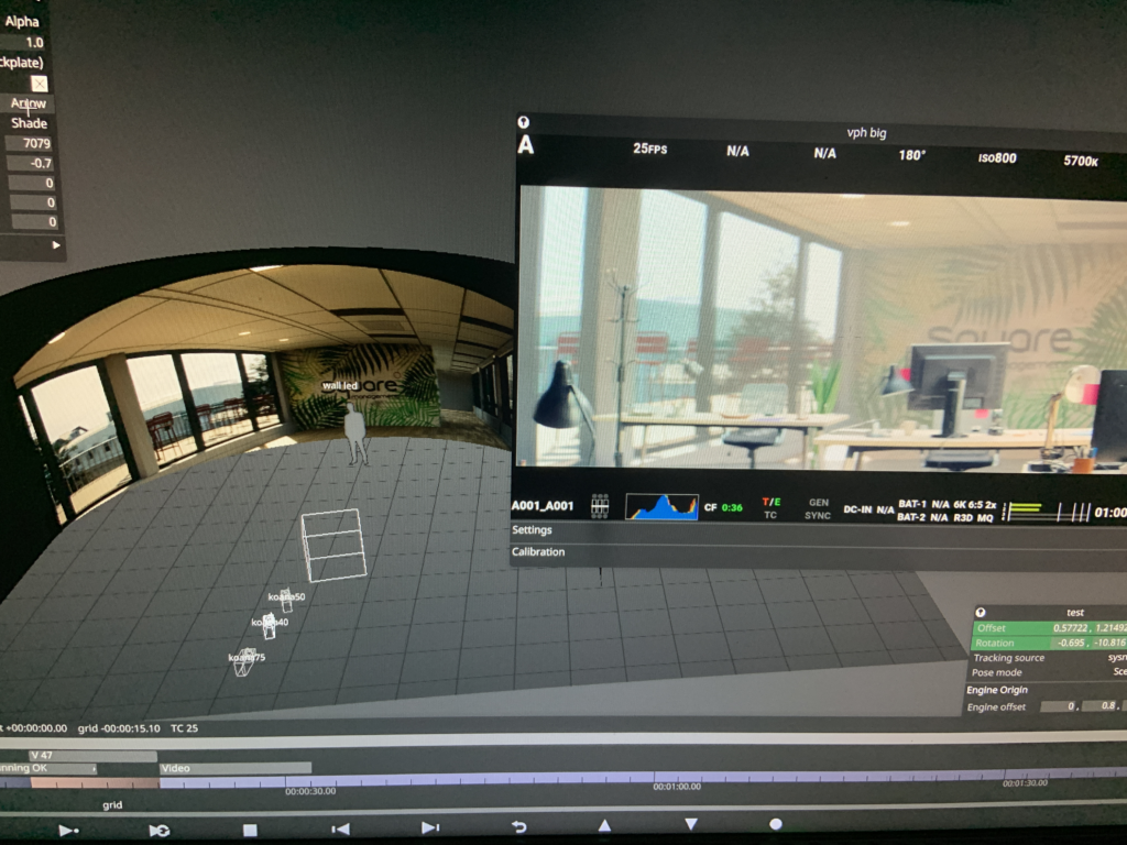 square management tournage production virtuelle d'une campagne corporate avec décors 3D