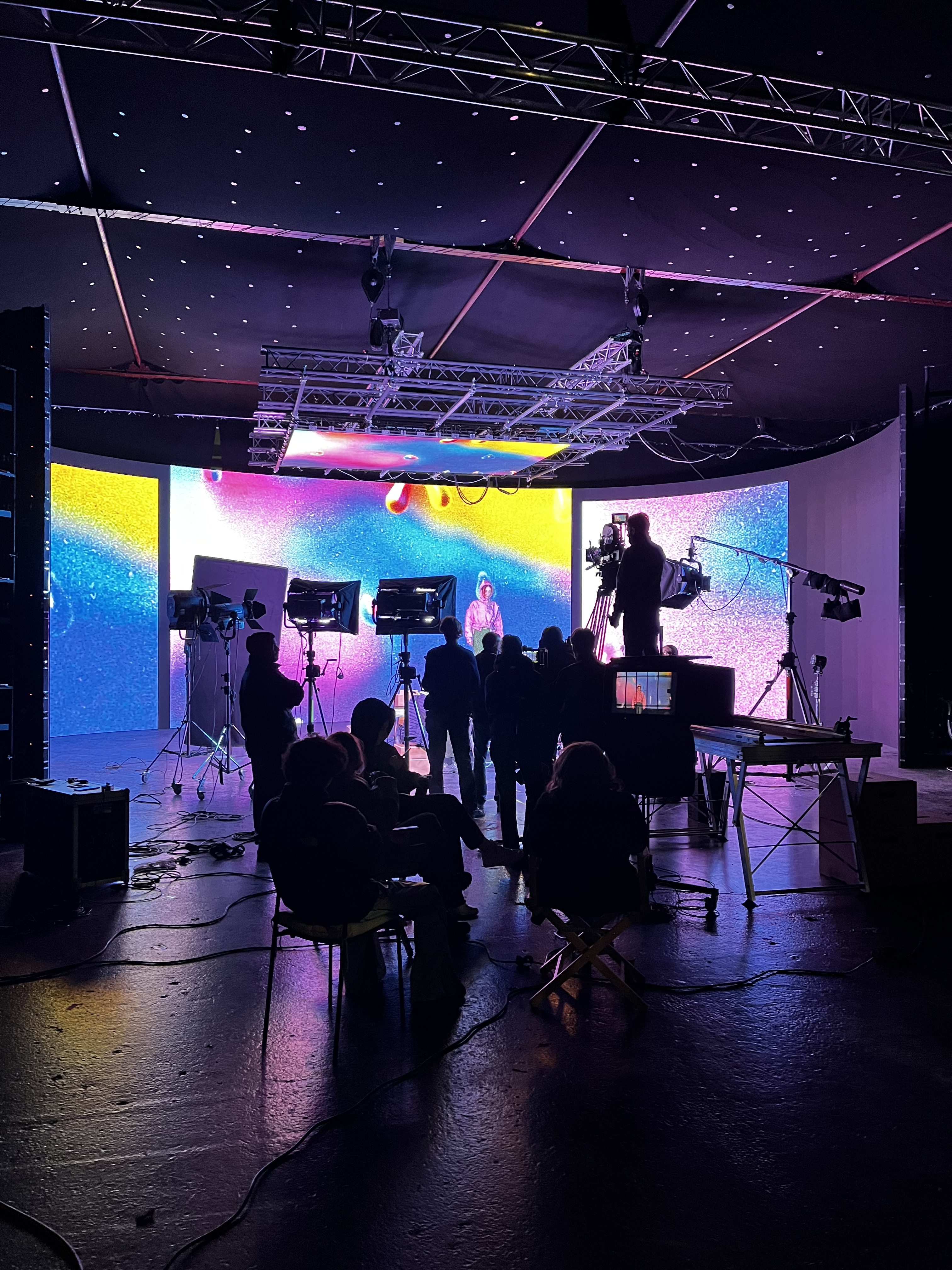 Tournage du nouveau clip de M83 dans le studio de production virtuelle xr de VPH