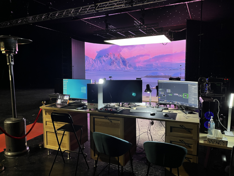 photo du studio led plateau virtual elancourt virtual production house