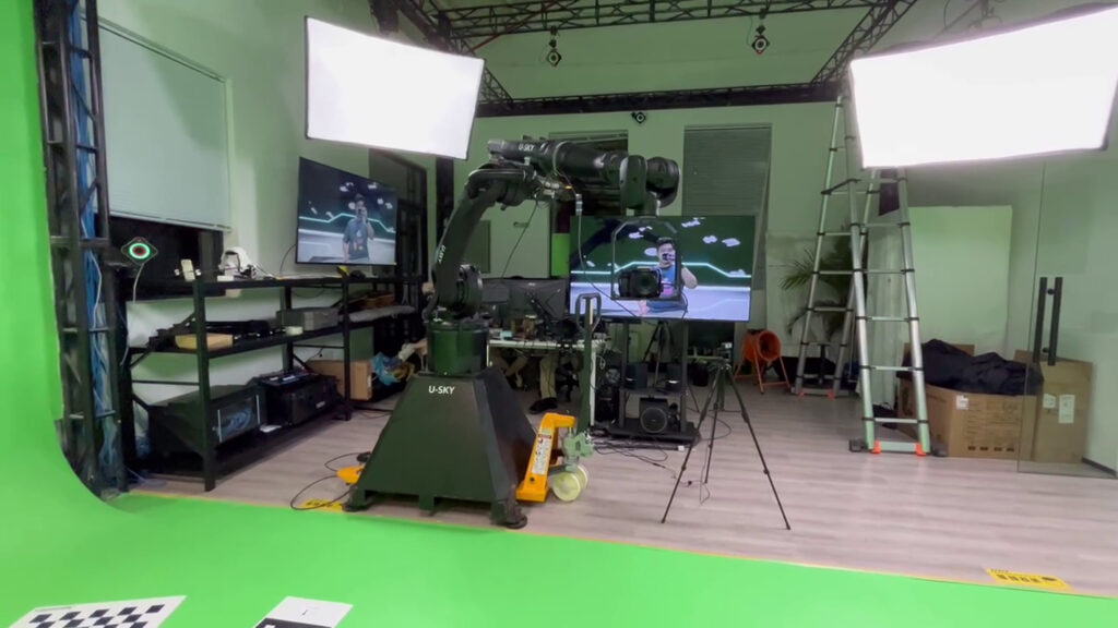 Virtual production house moco robotic arm studio xr