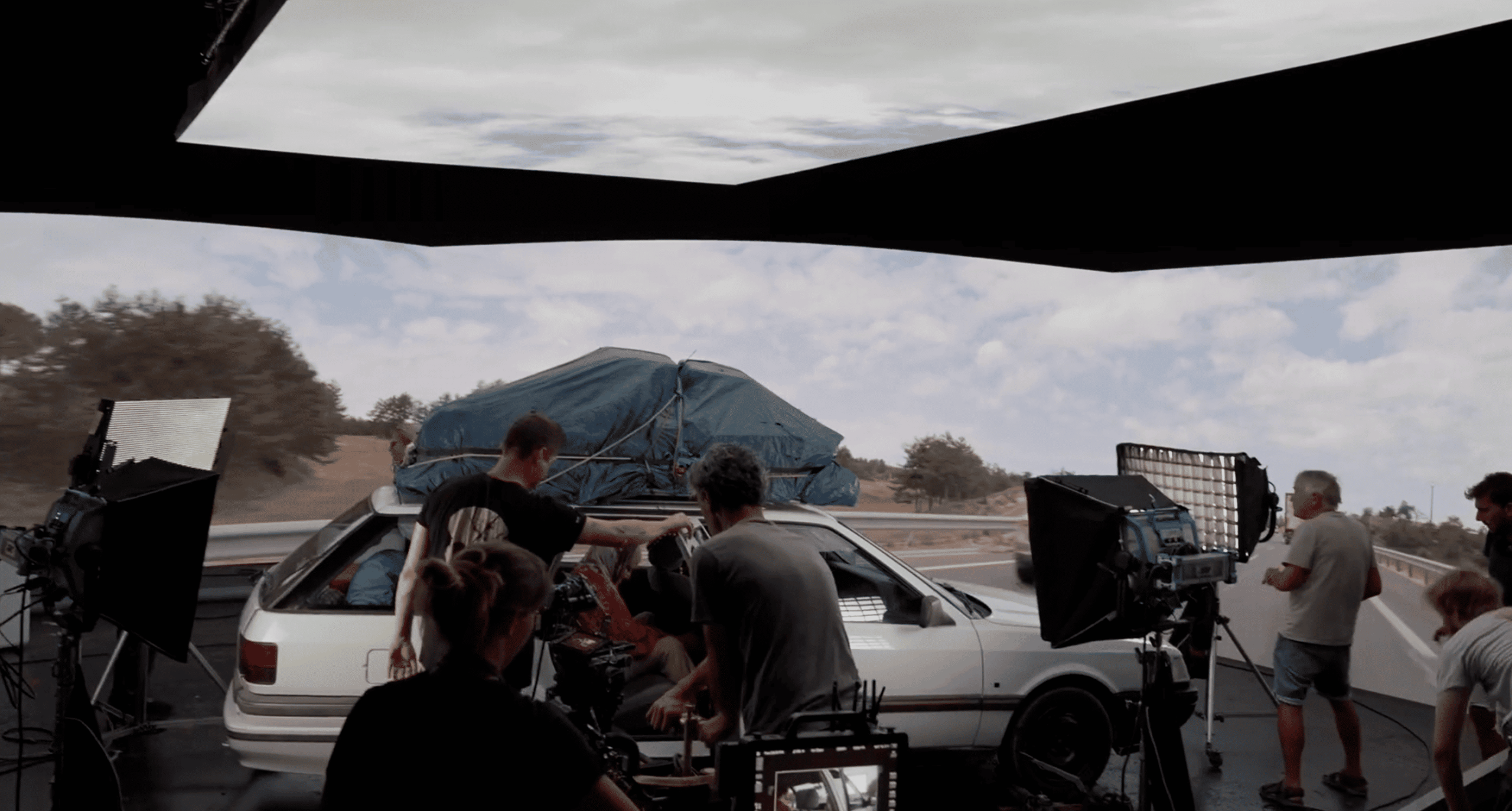 Tournage pelures Sur la route de papa rouling