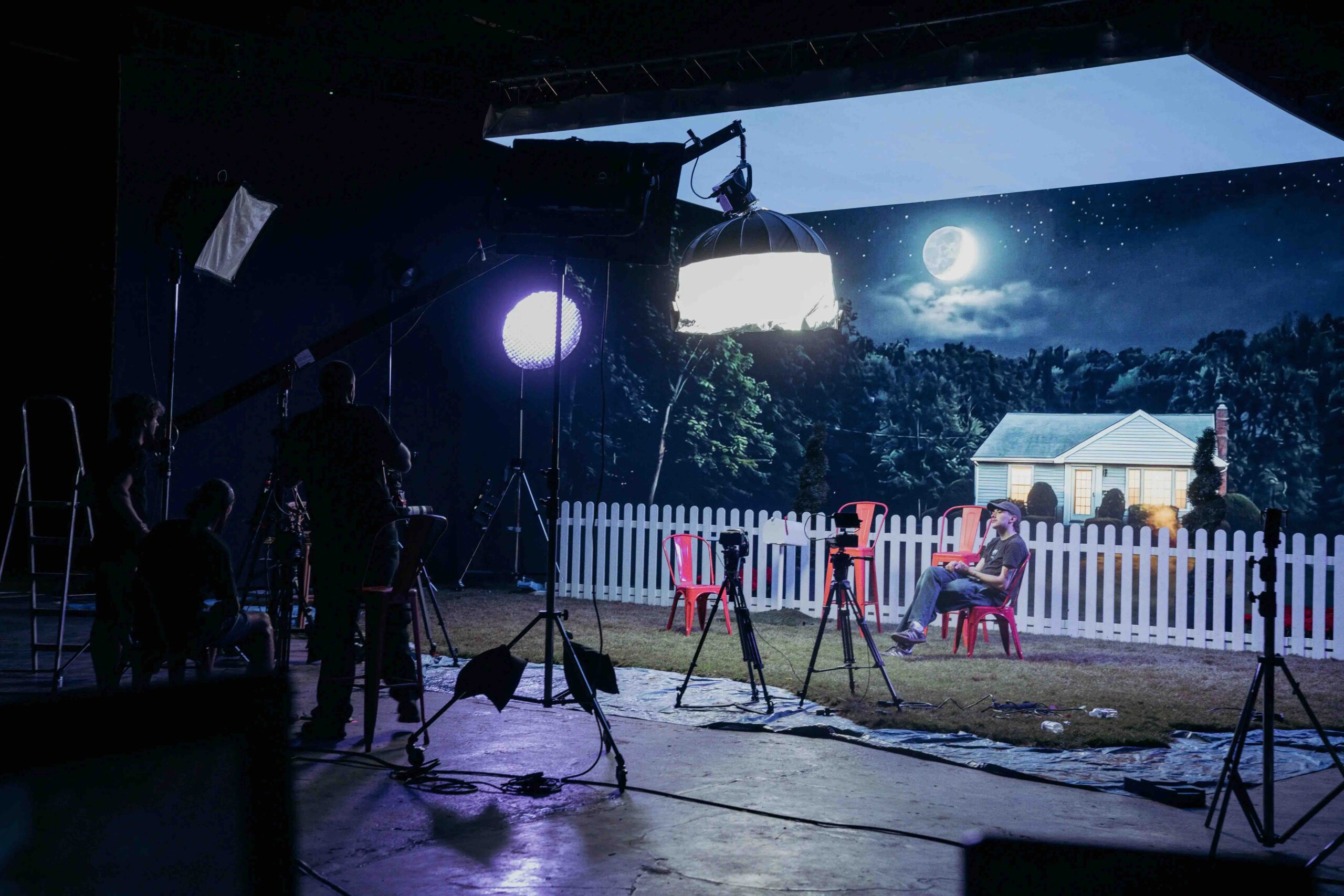 tournage emission youtube podcast humains tv media positif studio led vph 2
